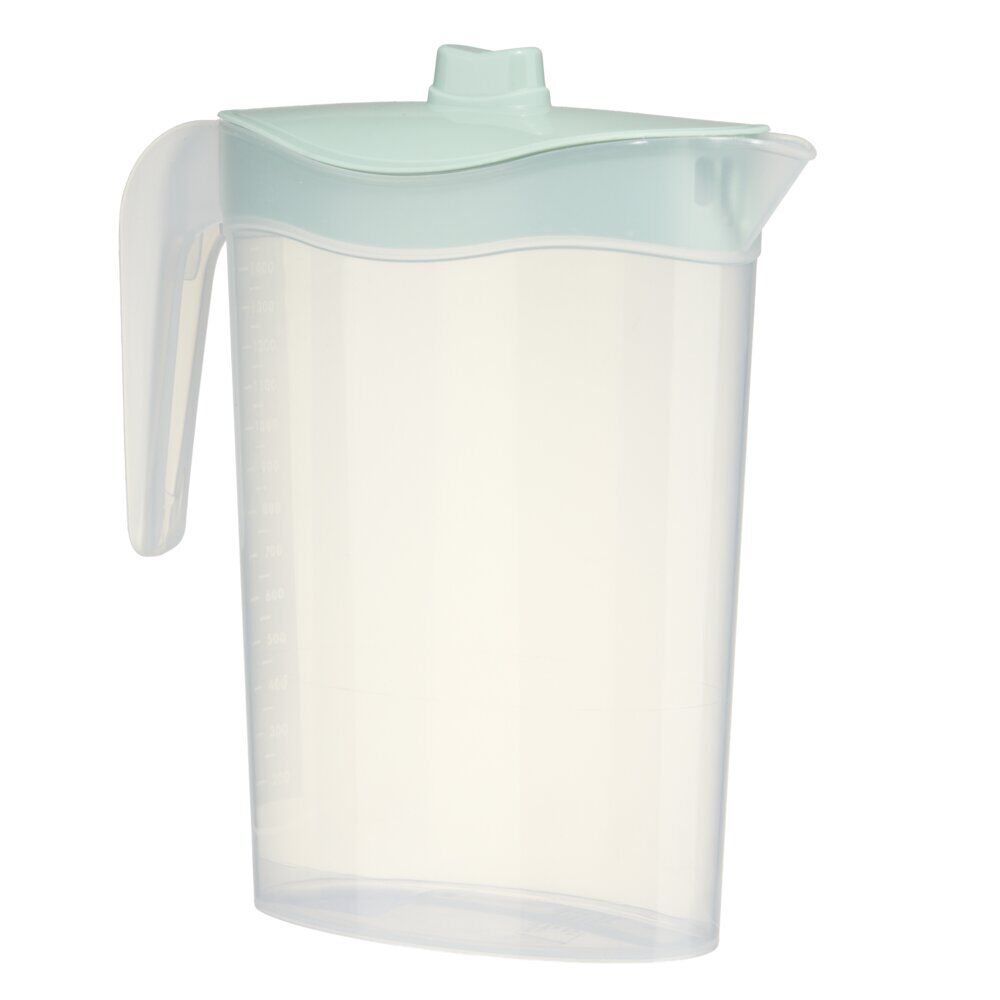 Pichet plastique 1,5L Bristol 15x10xH23cm (3 modèles)