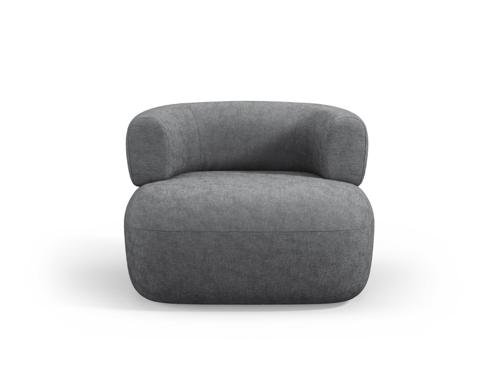 Micadoni Fauteuil Jenny chenille, donkergrijs - 88x90x73cm