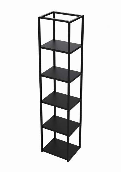 Regał metalowy STEEL BOX 177x40x30/34 na książki i segregatory LOFT