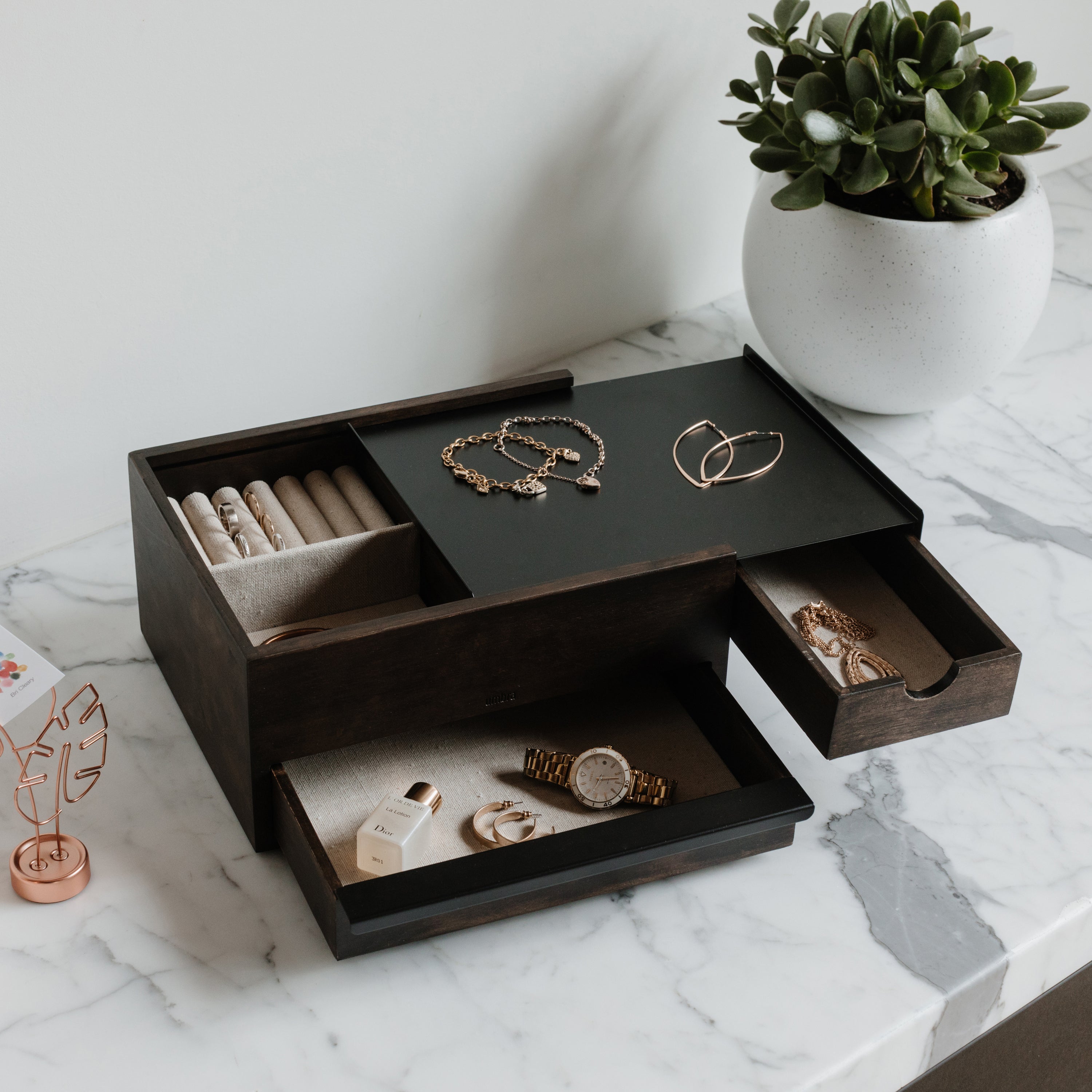 Umbra Stowit Sieradendoos - Walnut