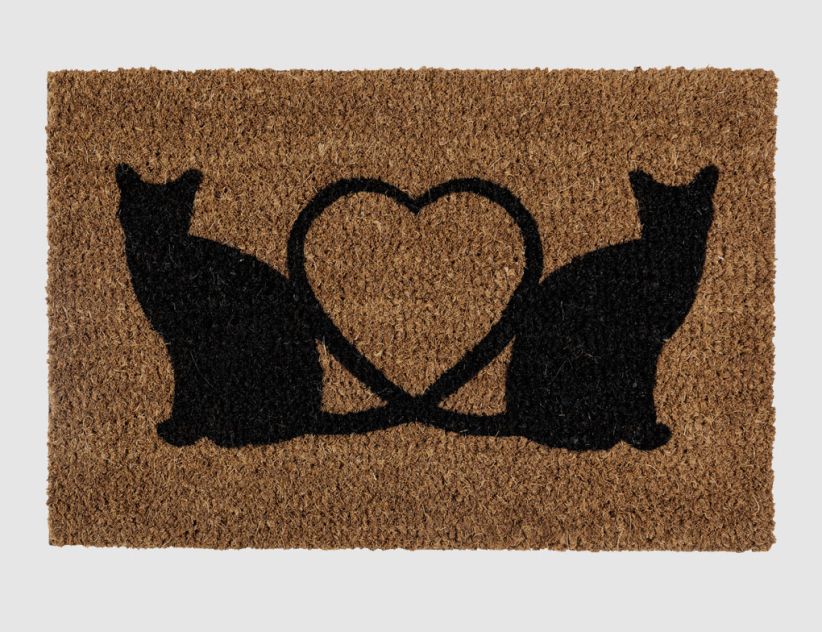 Fußmatte Kokos Katze