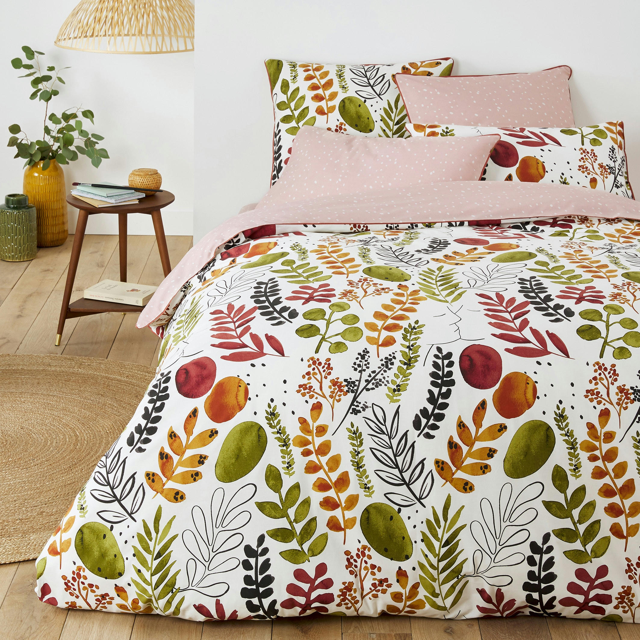 Housse de couette percale pur coton, Palm Spring