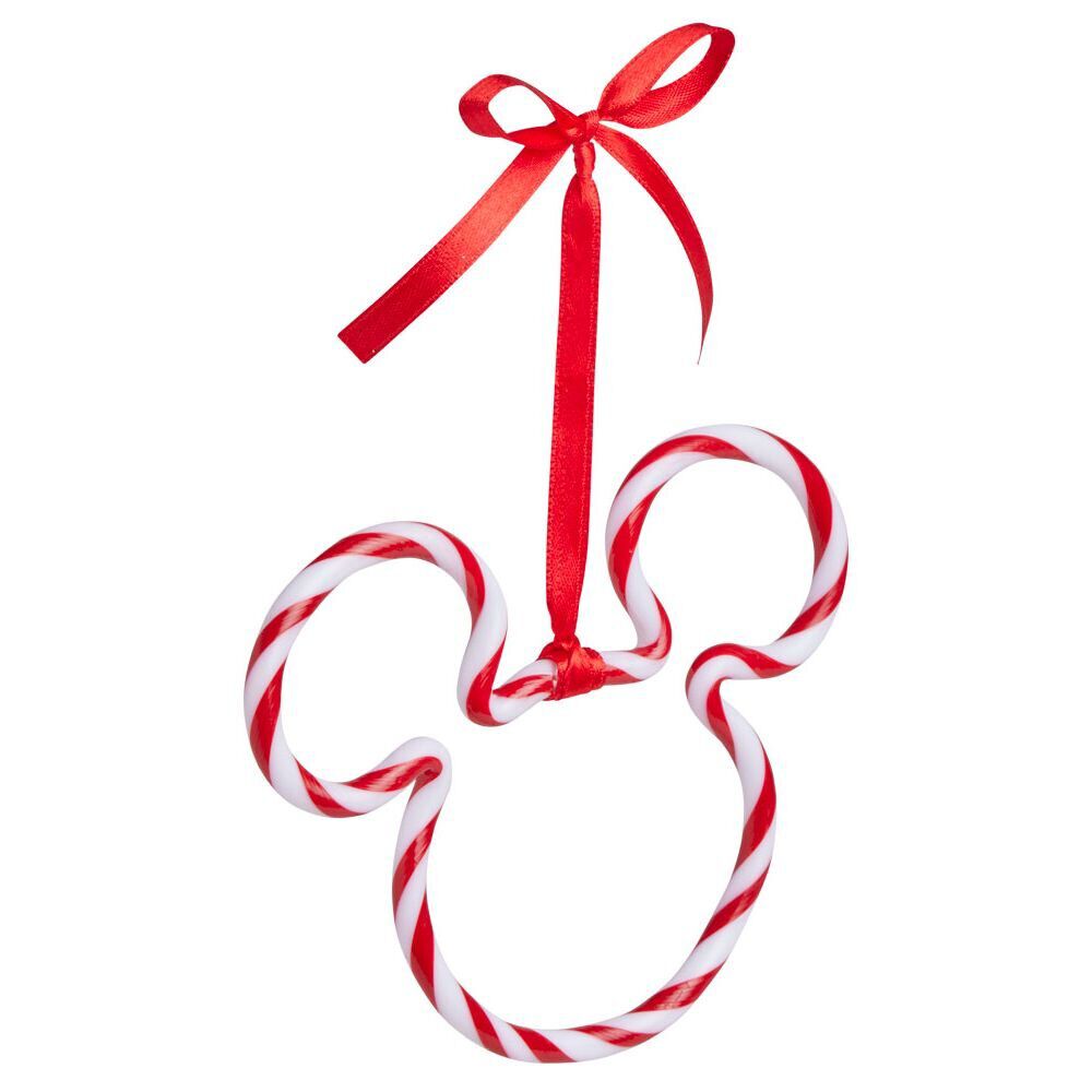 Suspension Disney forme tête Mickey rouge et blanc 12xH10cm