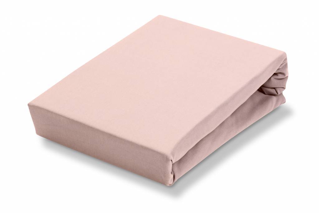 Jersey Supreme Splittopper Hoeslaken Sepia Pink   180-200 x 200-220 cm