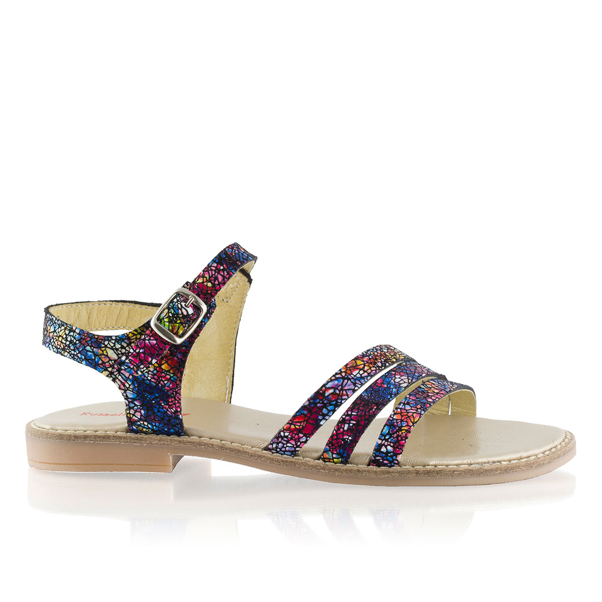 Russell & Bromley SHIMMER Open Toe Buckle Sandal