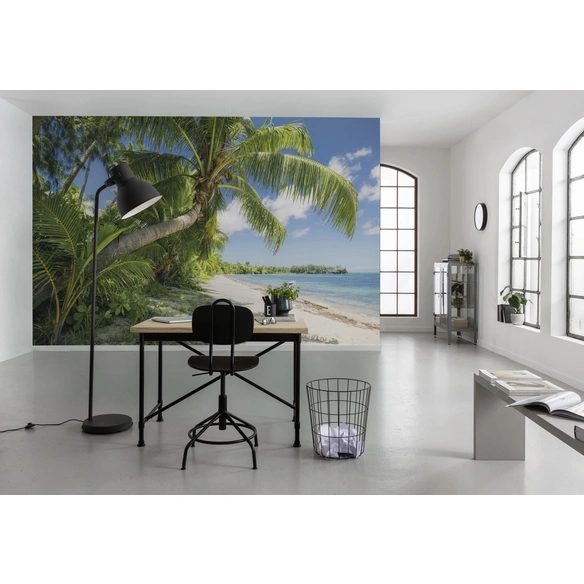 Vliestapete »Fiji Dreams Boat «, Breite 450 cm, seidenmatt