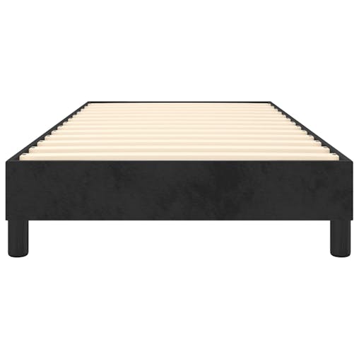 NNEVL Box Spring Bed Frame Black 100x200 cm Velvet