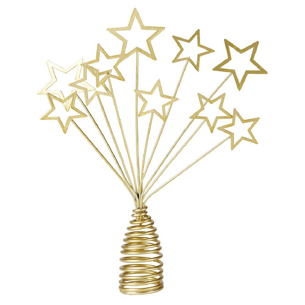 Cimier tête de sapin étoiles filantes No&euml;l - 3 modèles