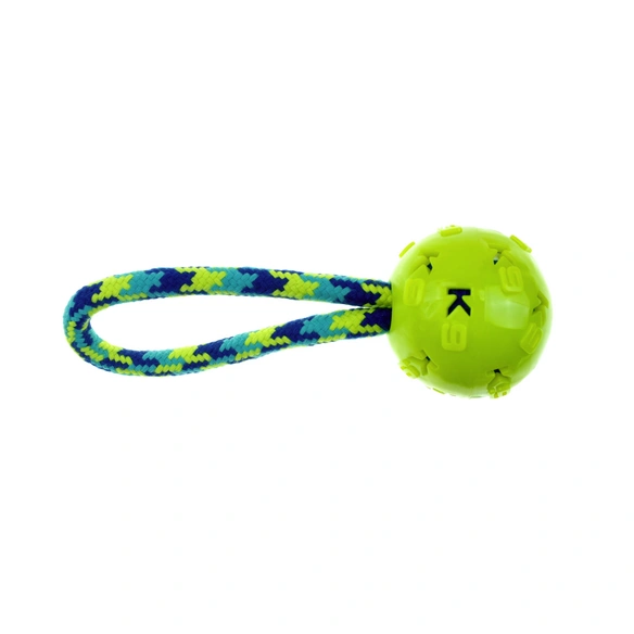 Spielzeug »K9 Fitness«, Zugseil mit Ball, blau/grün, für Hunde