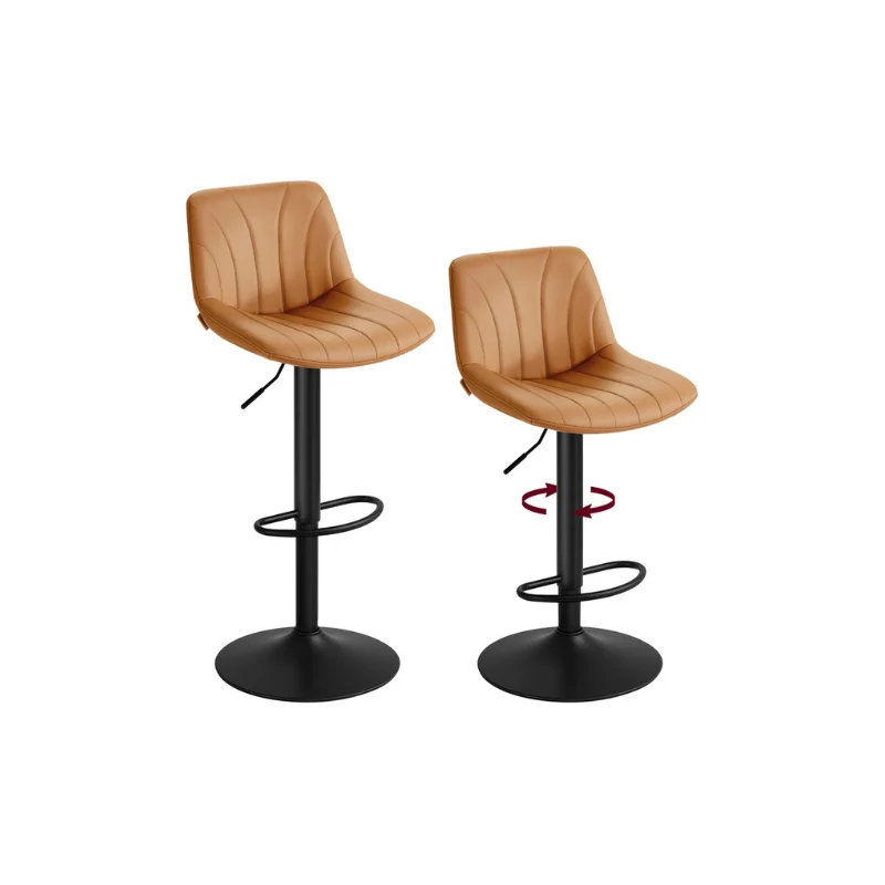 Chaise de Bar Pivotante 360° avec Dossier
