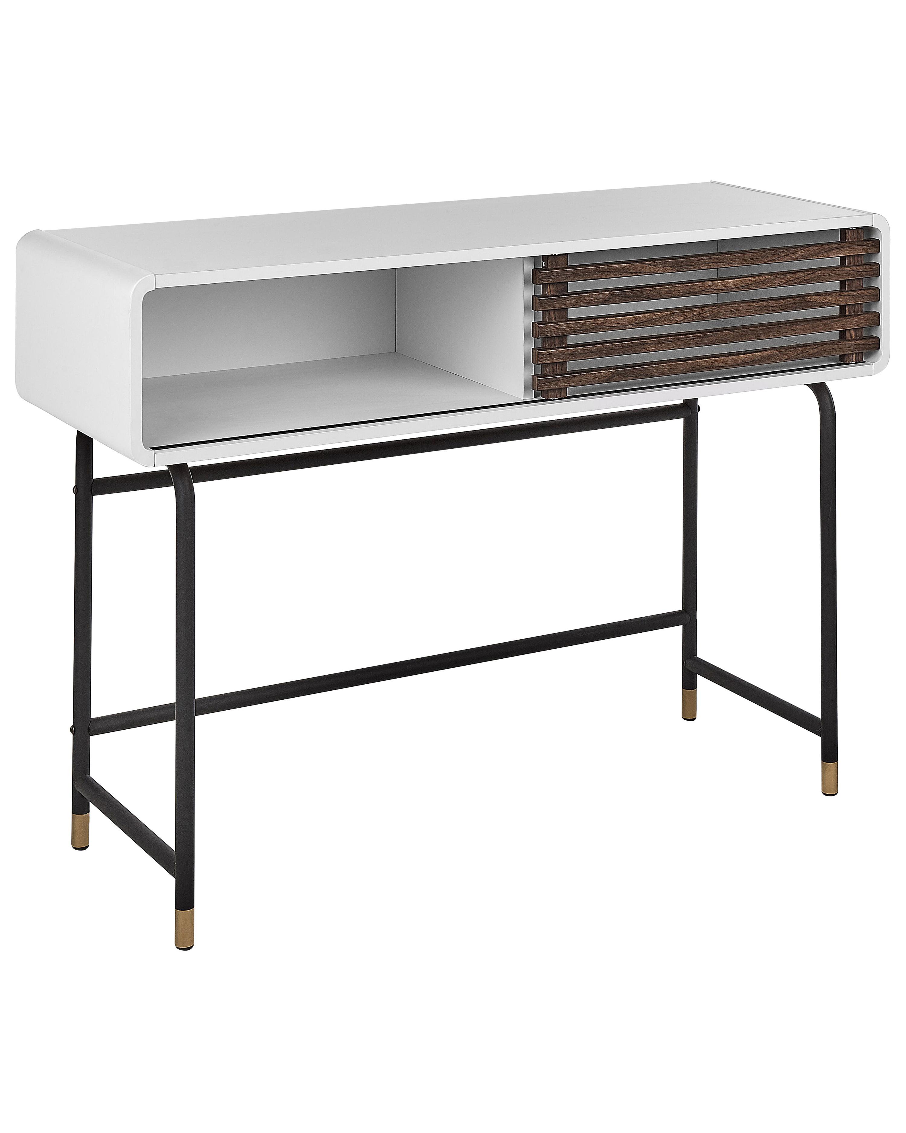 1 Drawer Bedside Table RIFLE White