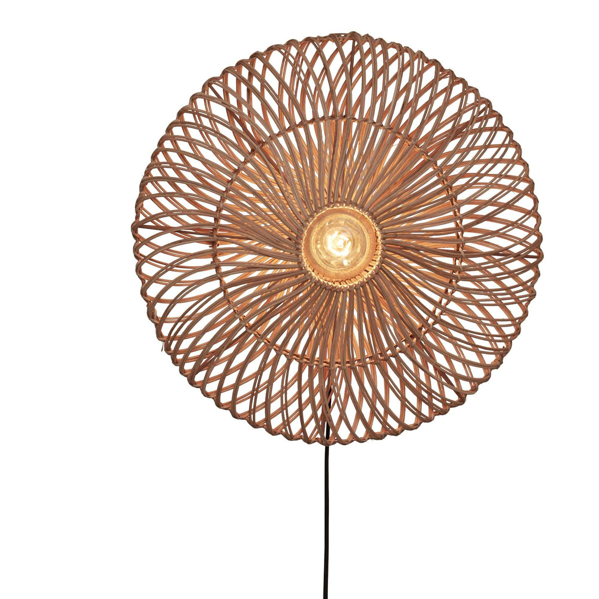GOOD&MOJO wandlamp Zanzibar - bruin - Ø55cm