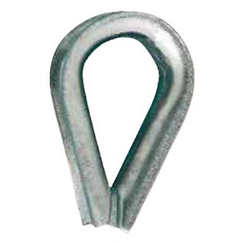 Cosse-cœur standard pour câble 5mm en acier zingué - CHAPUIS - 320/5Z