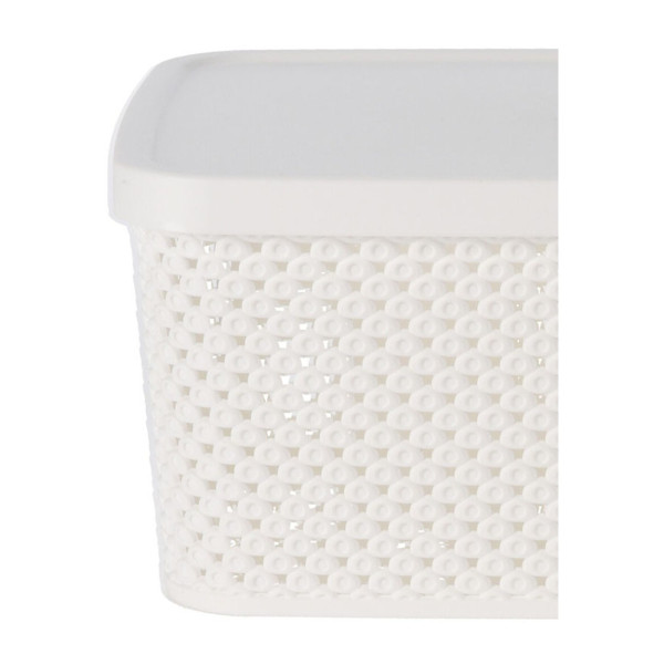 Koszyk do przechowywania biały 23 cm 3,5 L zamykany