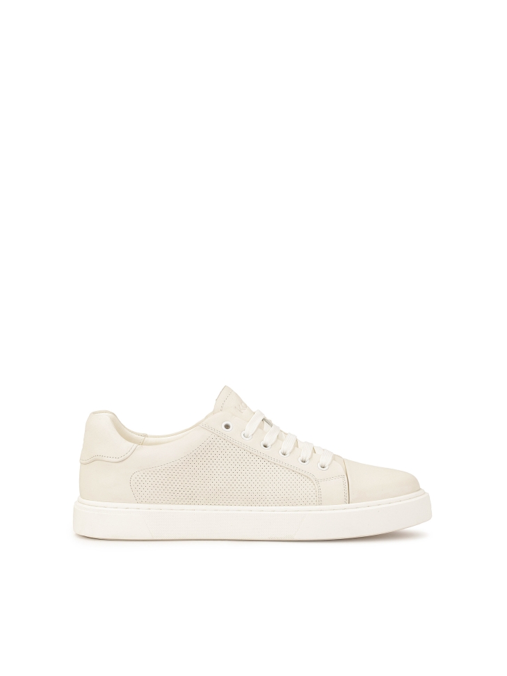 Comfortable men's sneakers with perforated upper