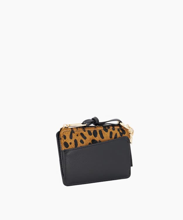 Kinder Leopard - Leather Zip-Around Wallet