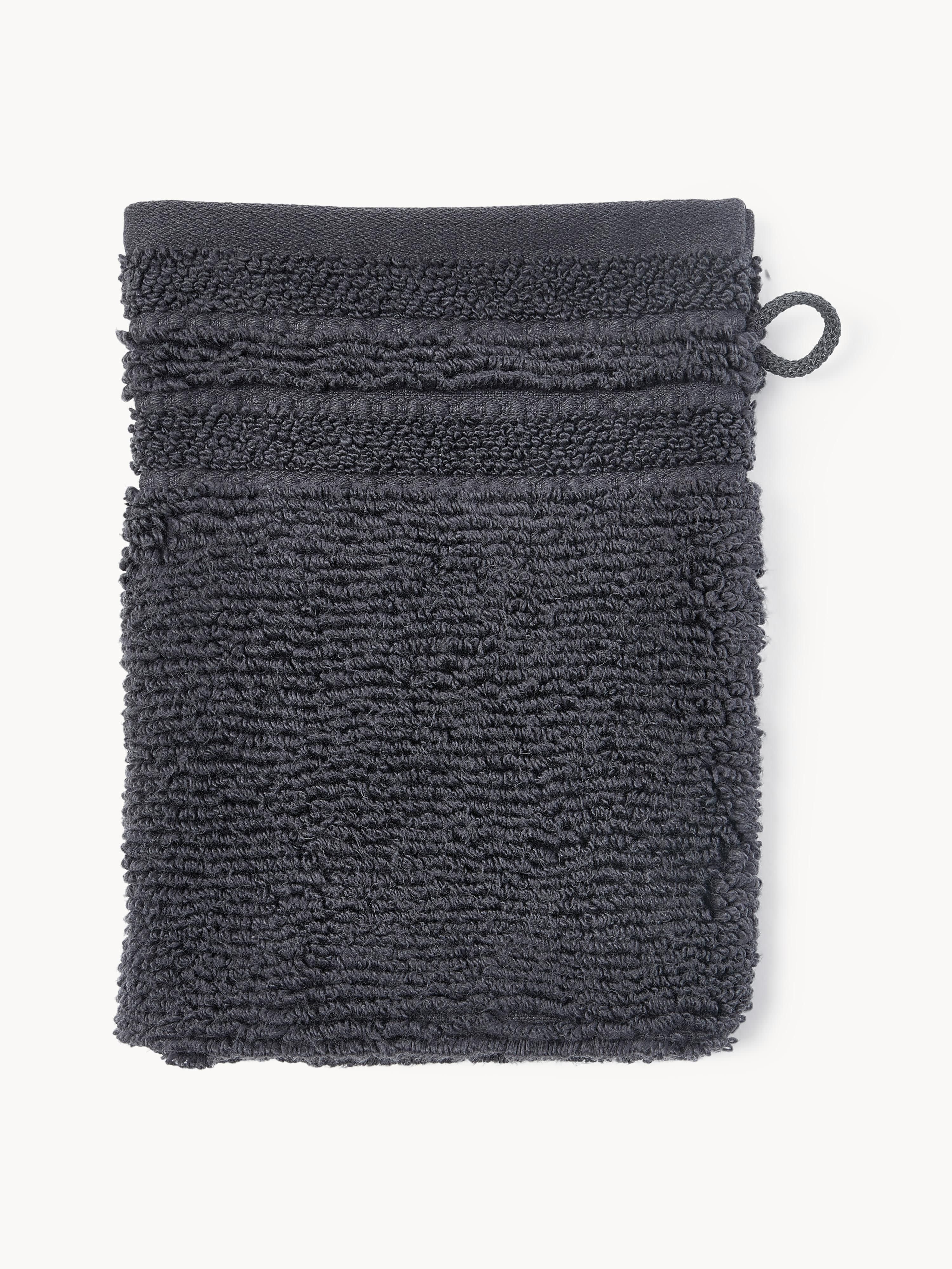 Waschhandschuhe Luxe mit Streifenbordüre, 2er-Set