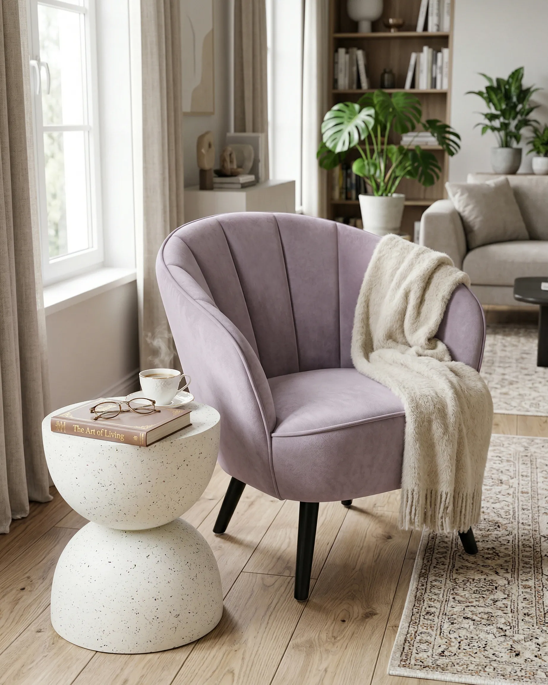Armchair DALA Velvet Pink