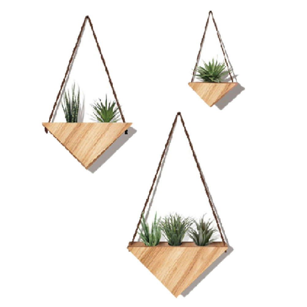 SUSPENSIONS BOIS - Autocollant mural suspensions en bois 70x20