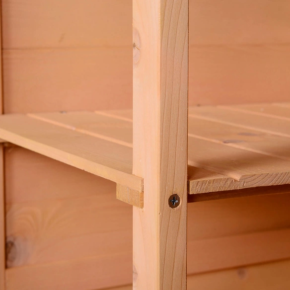 Gartenschrank, BxH: 75 x 115 cm, natur, Tannenholz