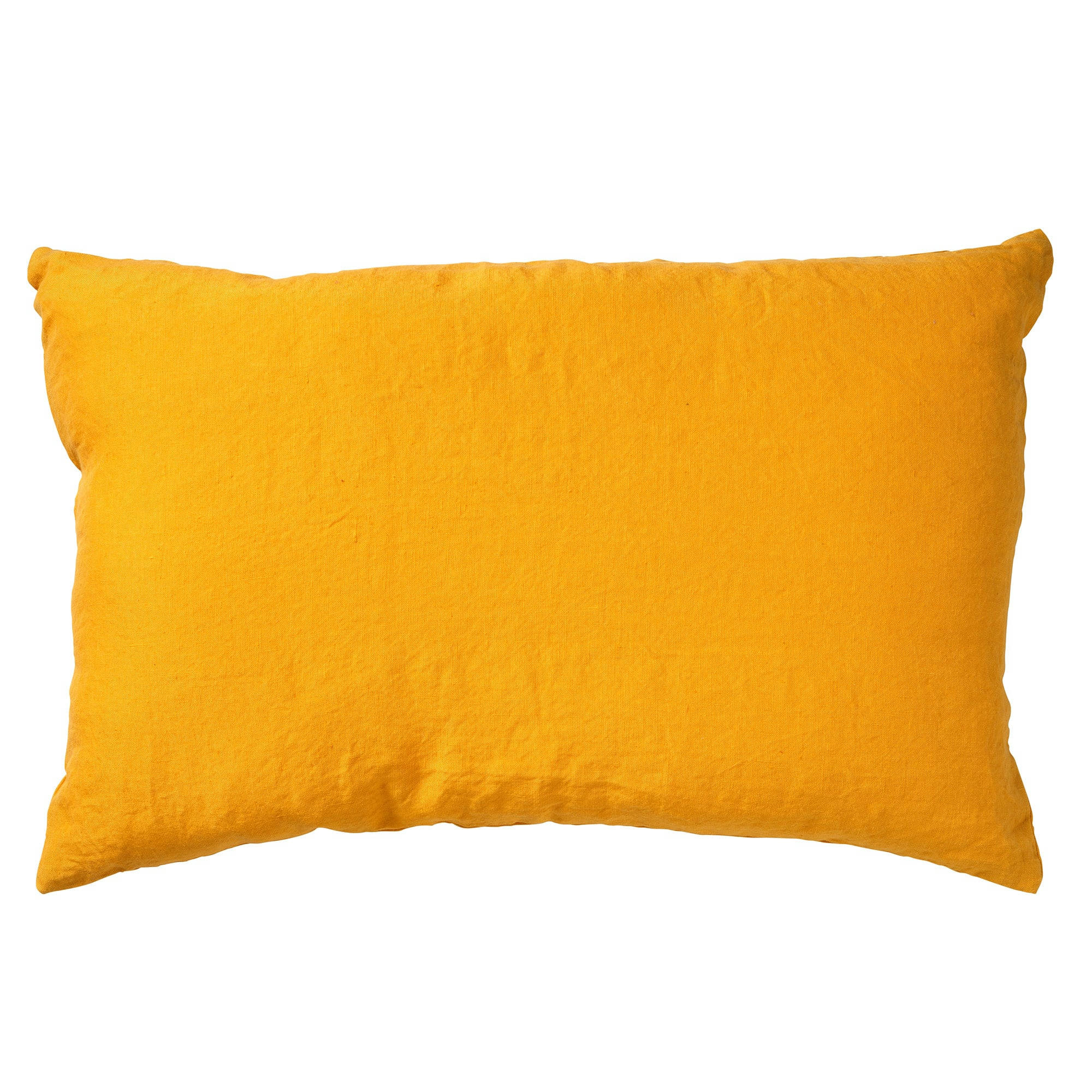 - Housse de coussin jaune en laine-40x60 cm uni