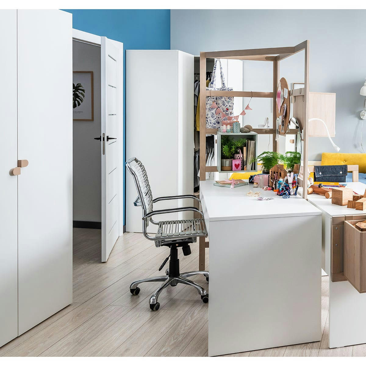 STIGE - Armoire 2 portes blanc