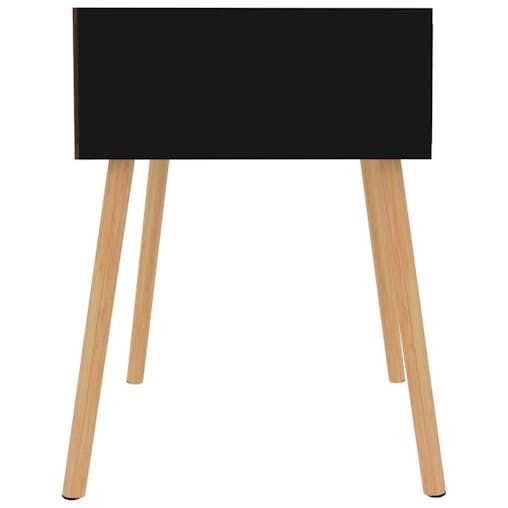 NNEVL Bedside Cabinets 2 pcs High Gloss Black 40x40x56 cm Chipboard