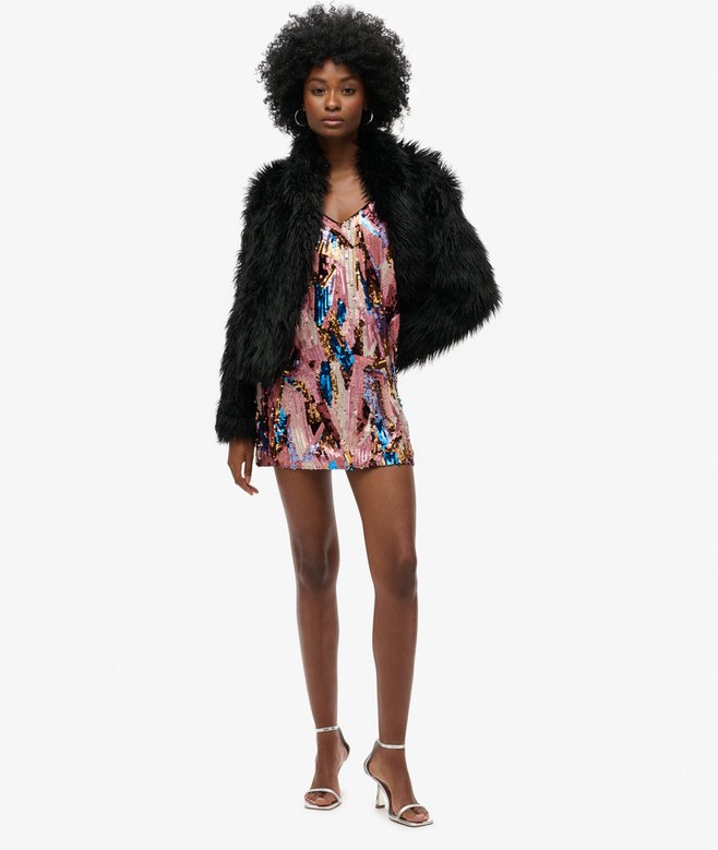 Deco Sequin Mini Dress