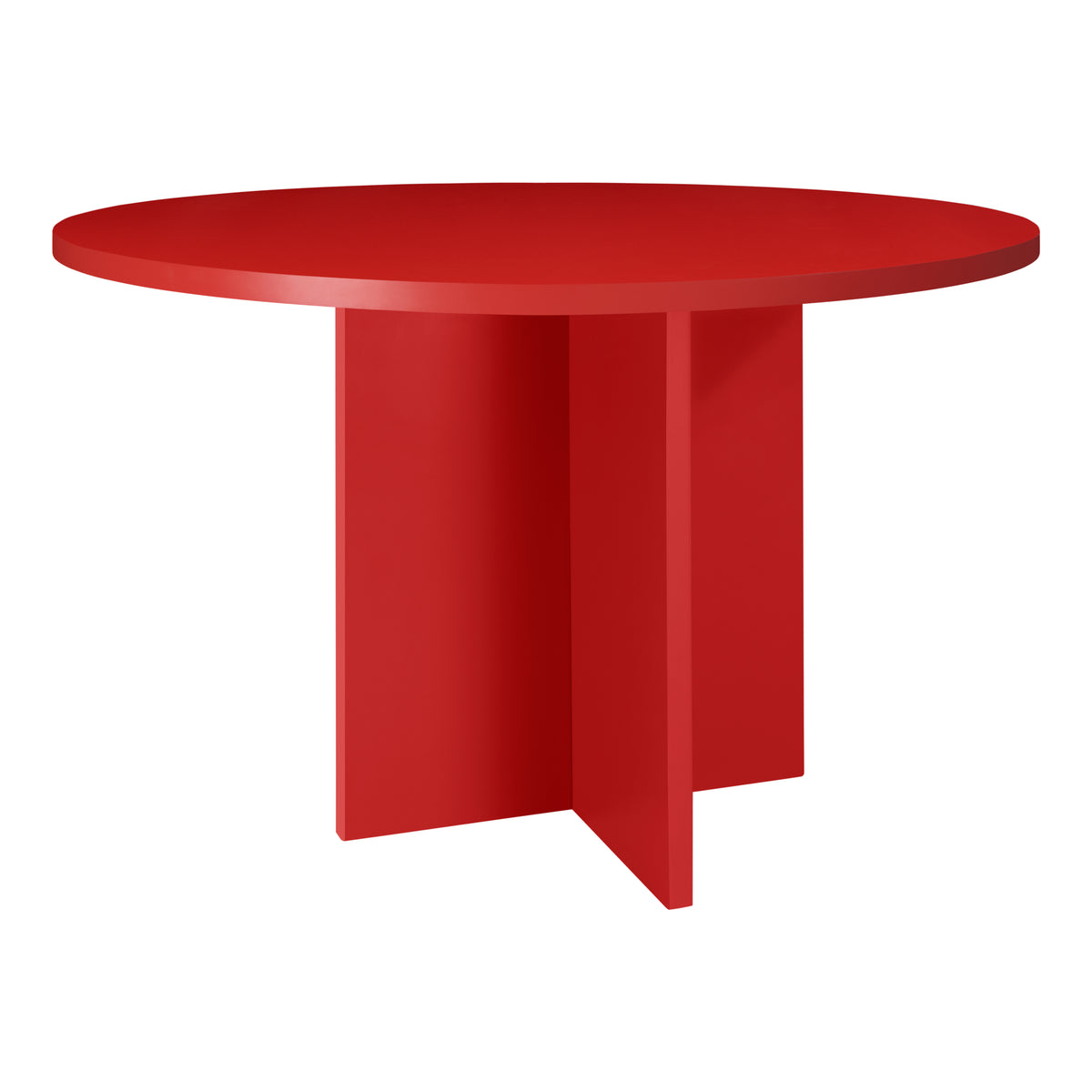 Really Nice Things - eettafel Mathilda - MDF -rond - 120cm - rood