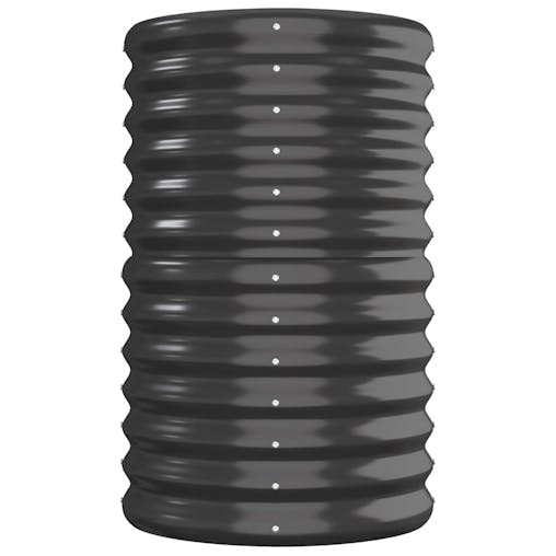 NNEVL Garden Planter Powder-coated Steel 260x40x68 cm Anthracite