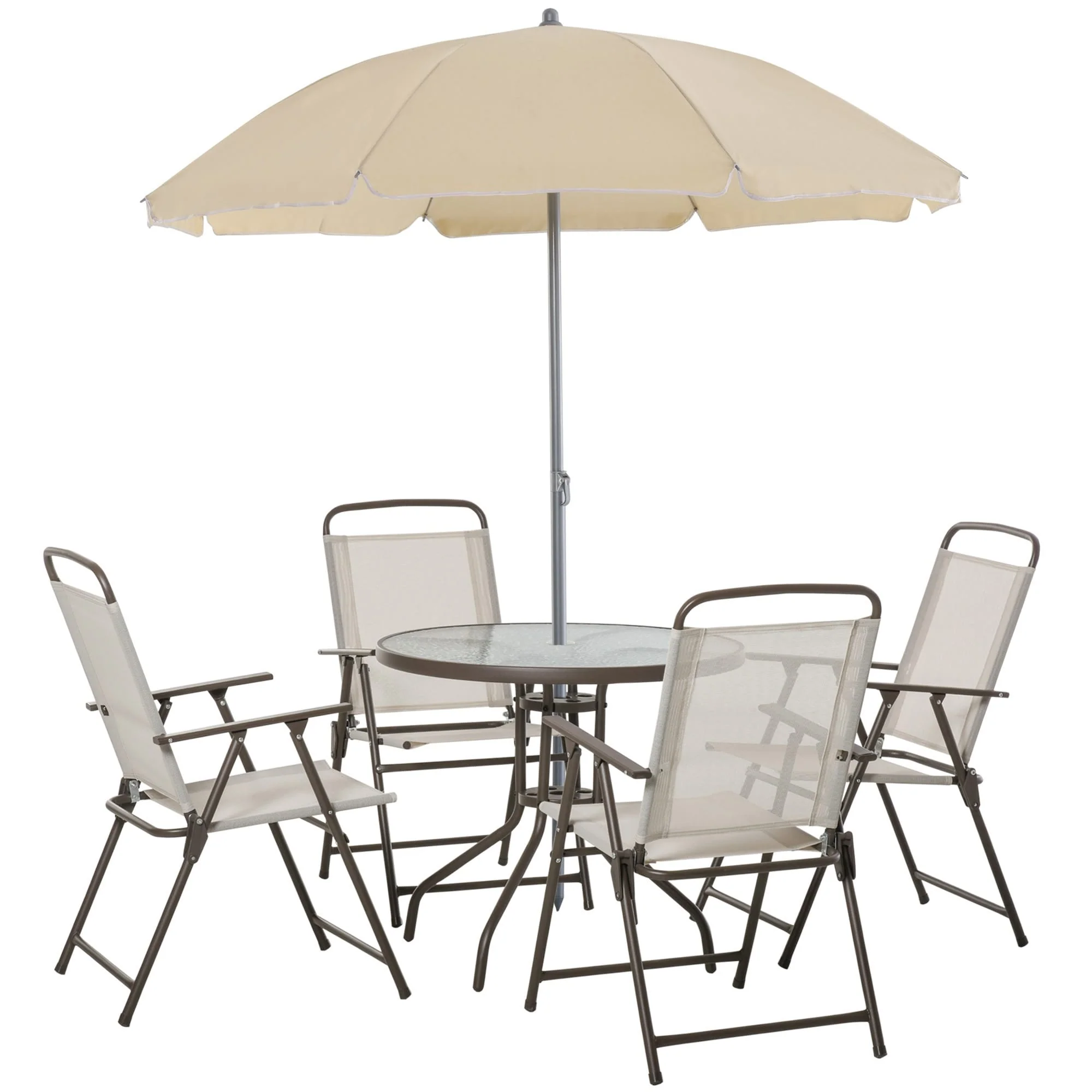 Outsunny 6-piece Patio Dining Furniture Set