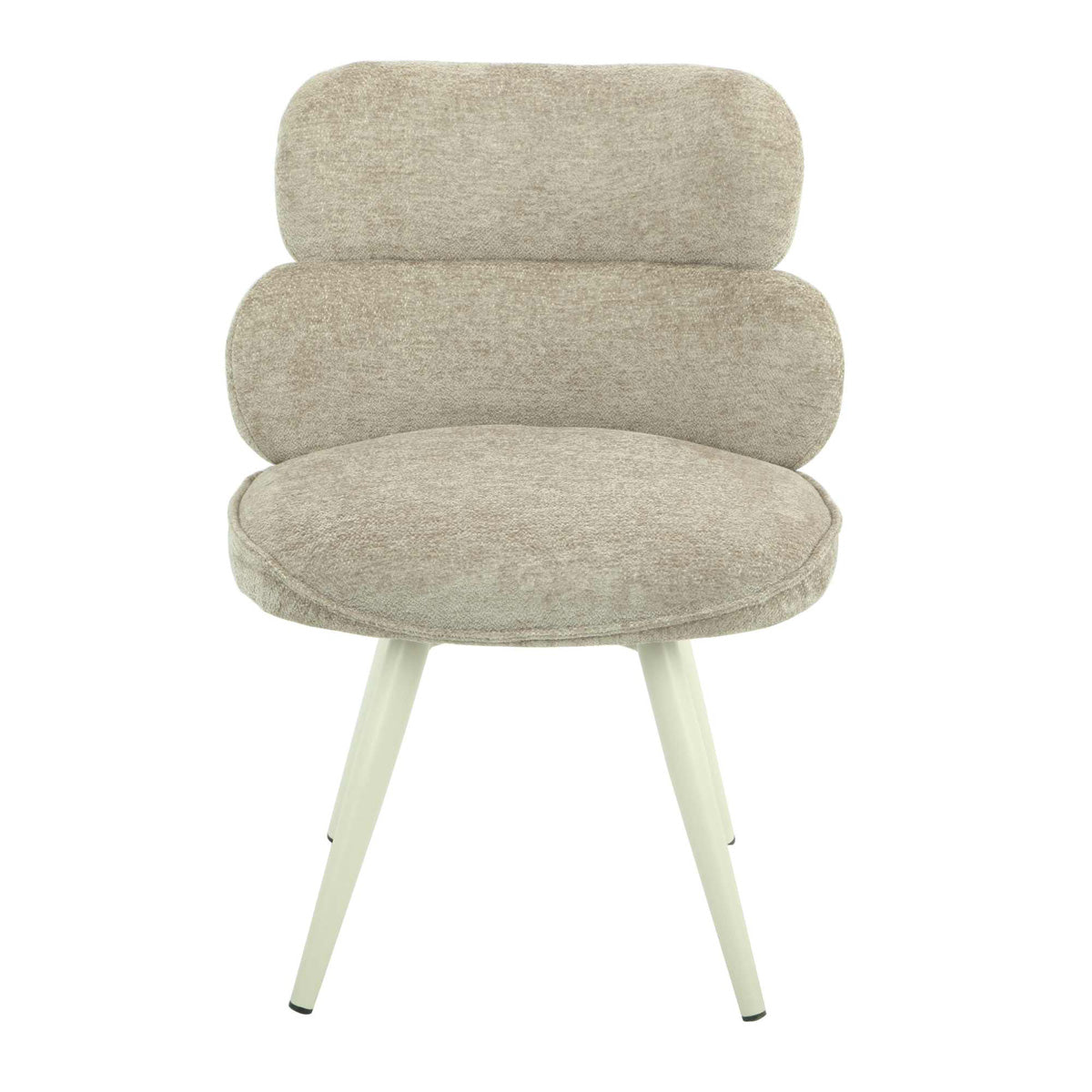 StarFurn Eetkamerstoel Abby - Taupe Stof - Set van 2