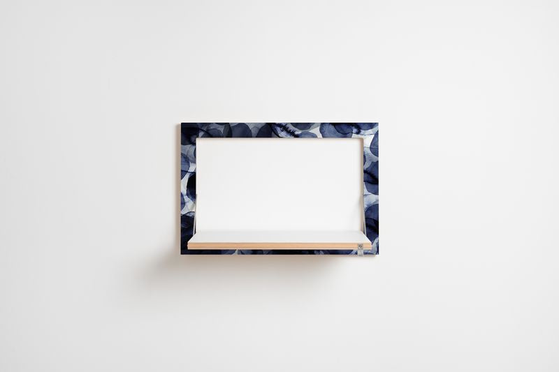 Fläpps plank 60x40-1 - Bubbles Indigo door Pattern Studio