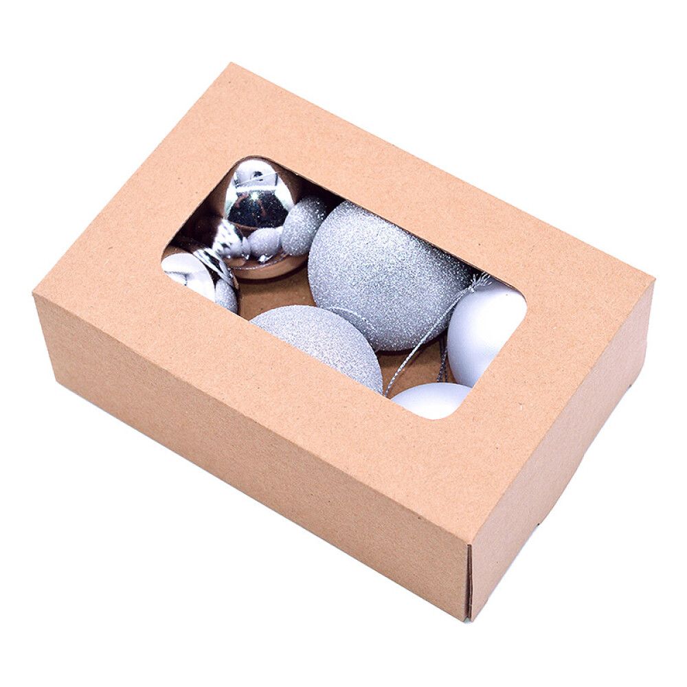 JULEKULER 6CM SØLV 6PK