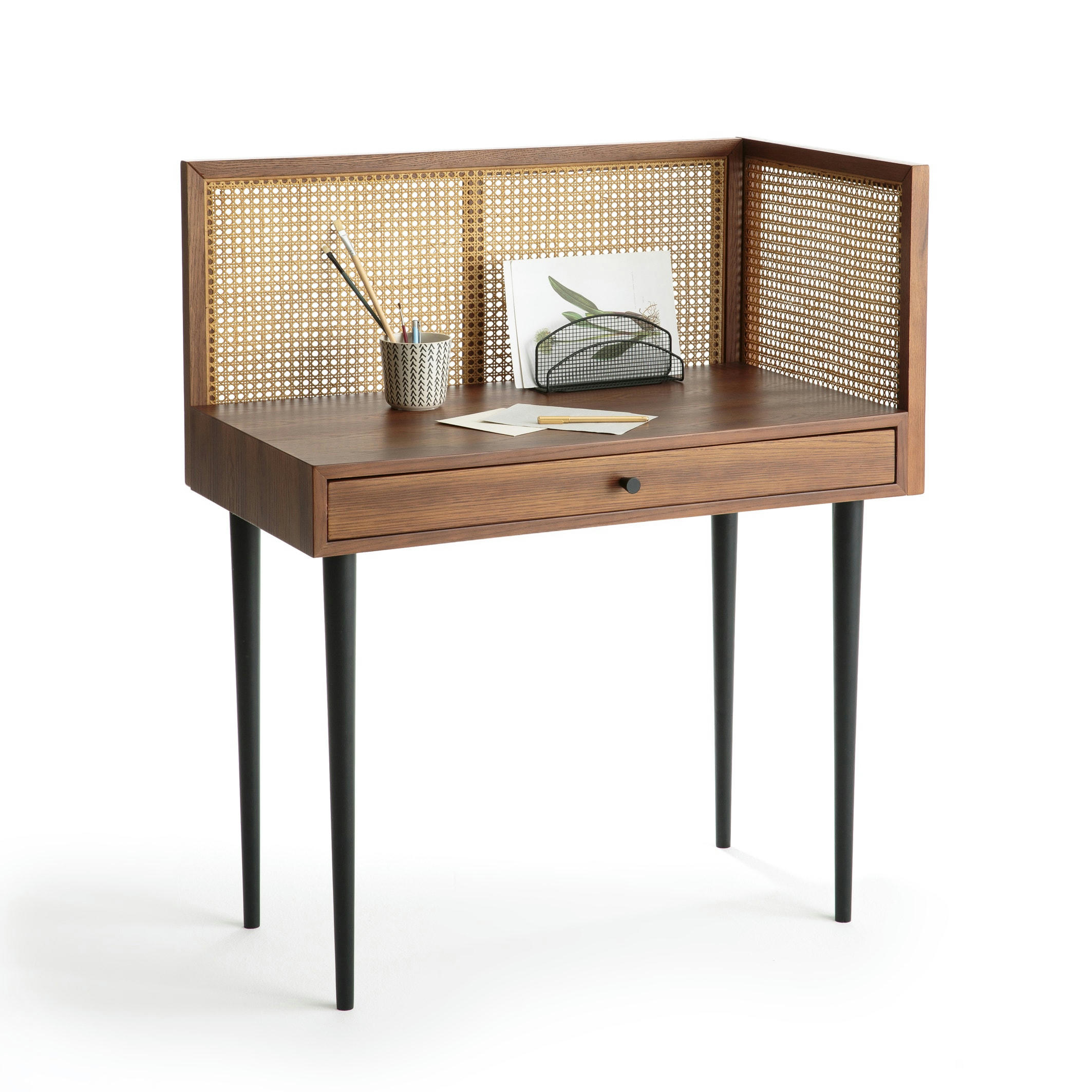 Bureau vintage en cannage NOYA