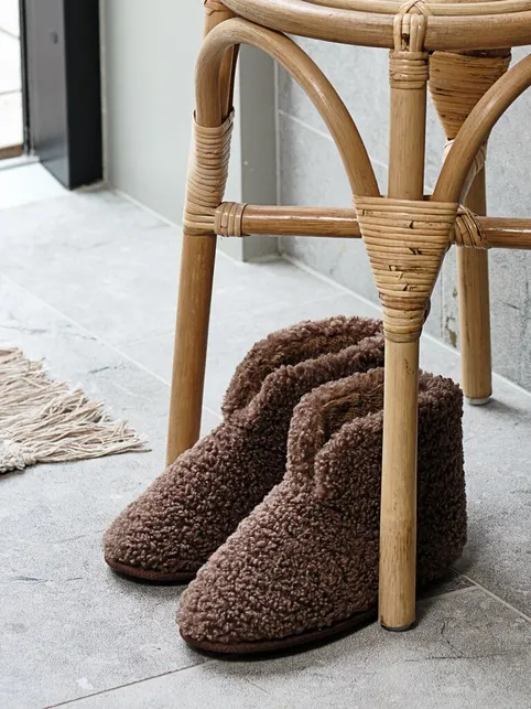 Hjemmesko SIKFORS teddystøvler str. 36-45 assorteret