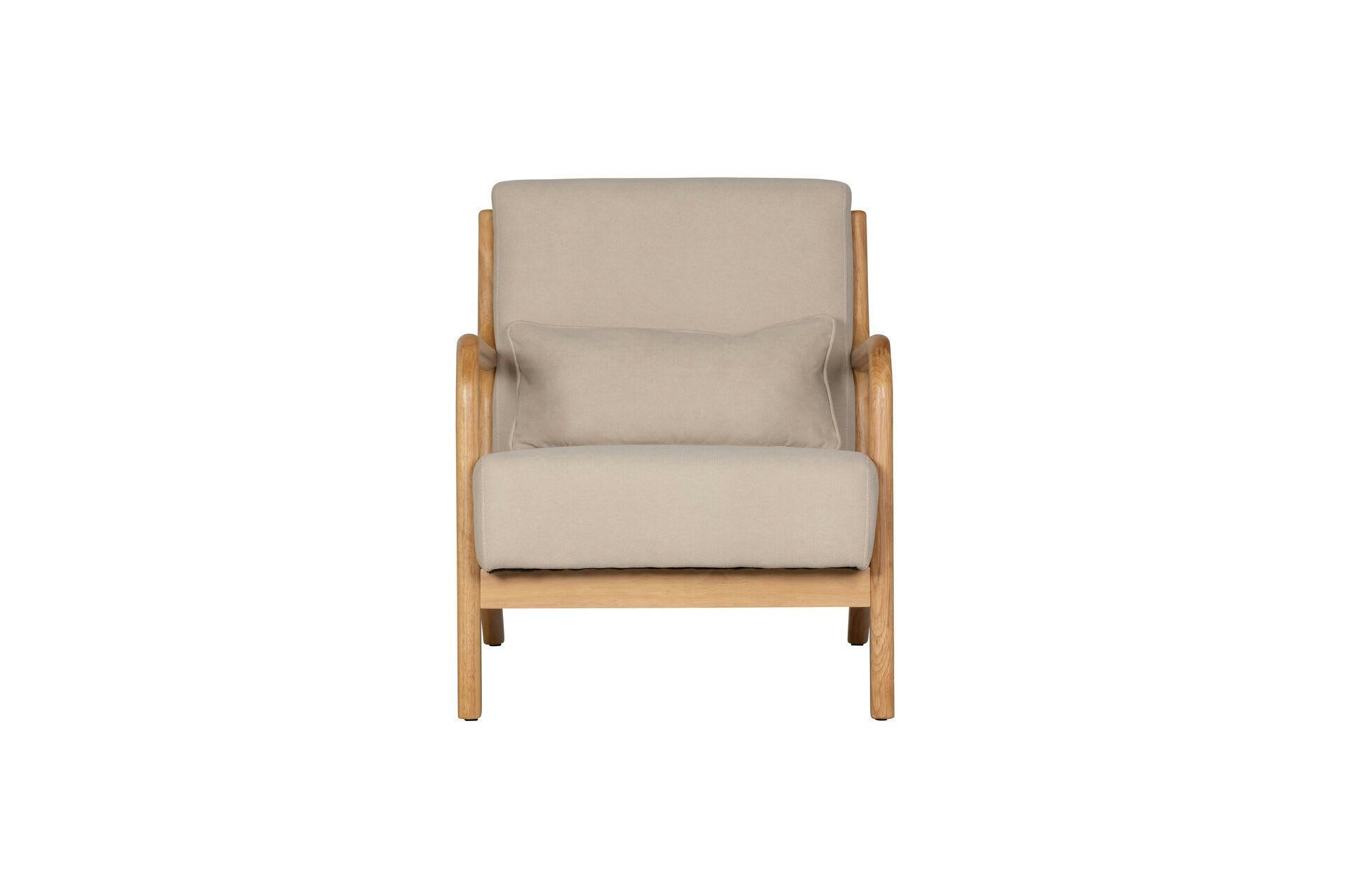 MARK - Fauteuil en tissu tissé sable