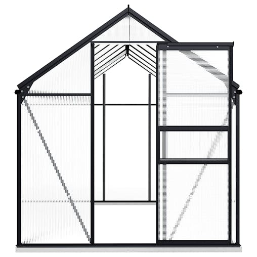 NNEVL Greenhouse with Base Frame Anthracite Aluminium 8.17 m&sup2;
