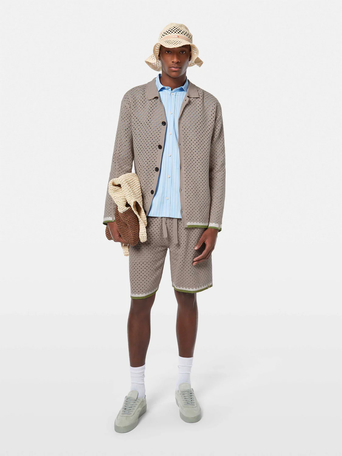 Crochet Long-Sleeve Shirt