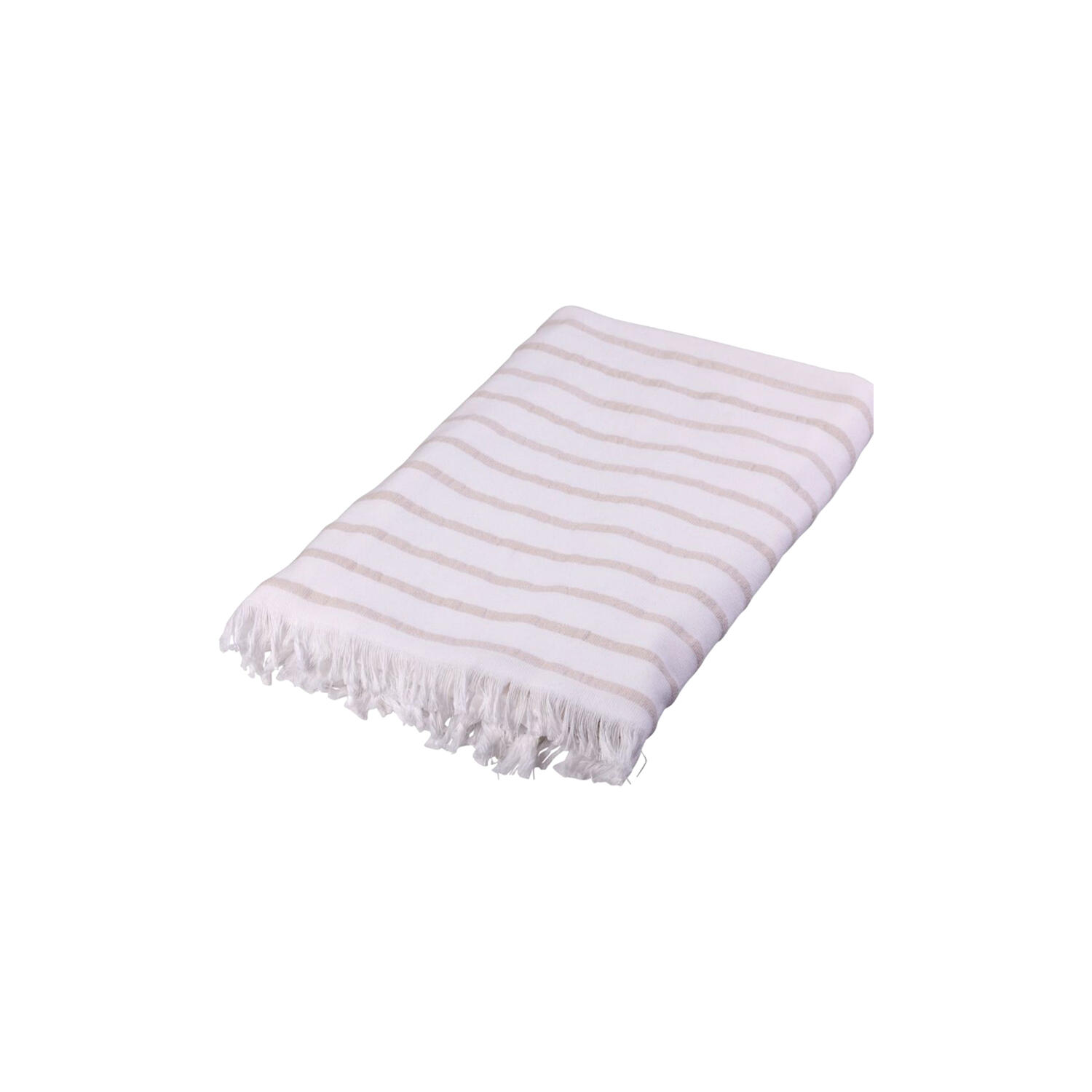 Hammam h&aring;ndkl&aelig;de, sand beige striber
