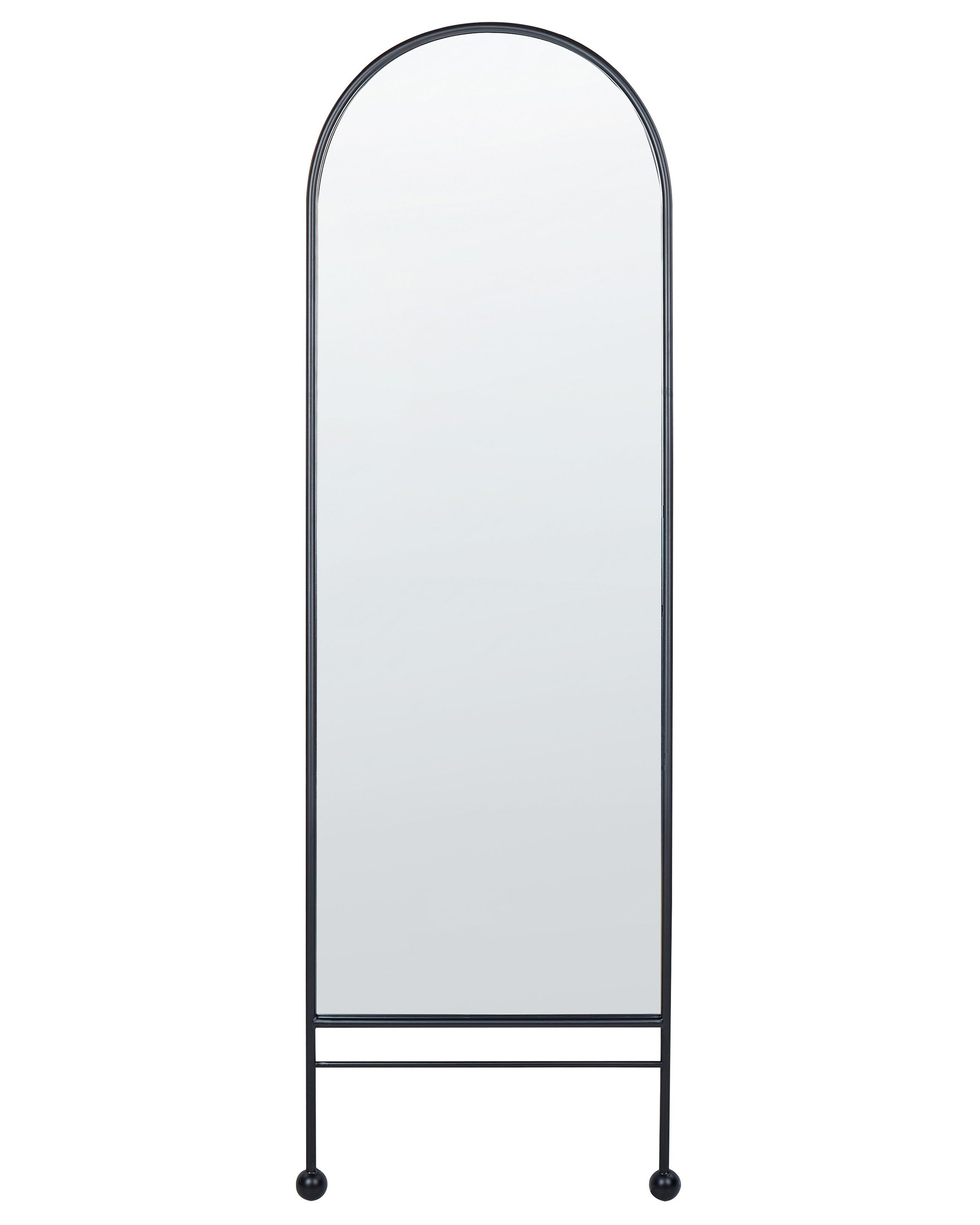 Lustro ścienne metalowe 45x145 cm czarne