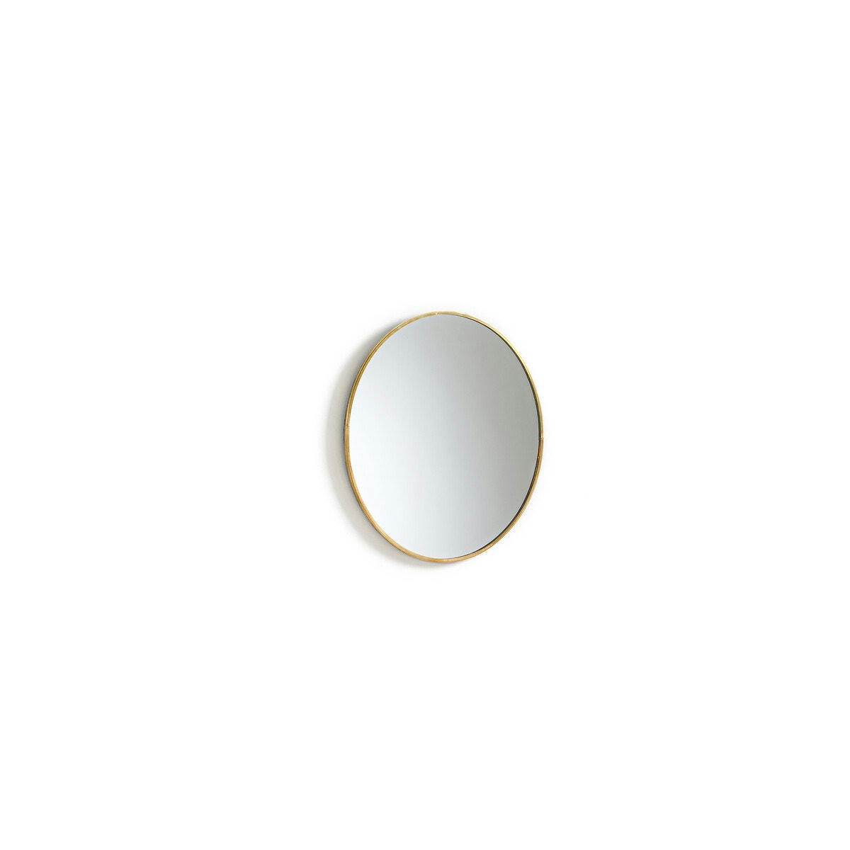 Miroir rond en métal acier Ø25 cm, Uyova