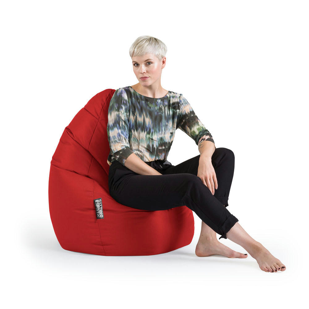 SITTING POINT - Pouf Poire Brava XL Tomate