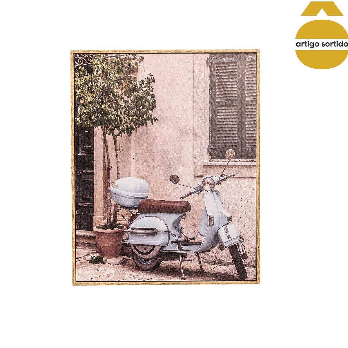Quadro vespa decorativo em mdf 50cm