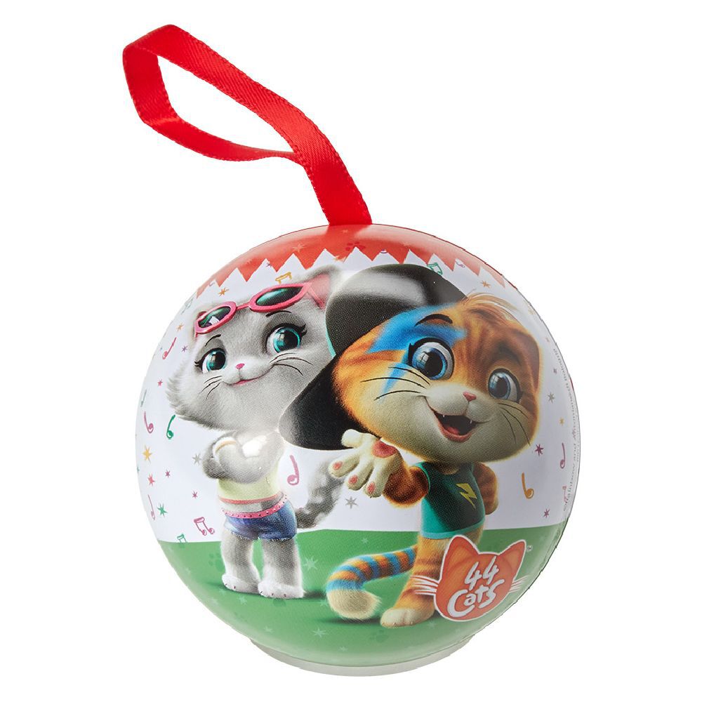 Boule de No&euml;l à suspendre garnie 24 bonbons (plusieurs modèles)