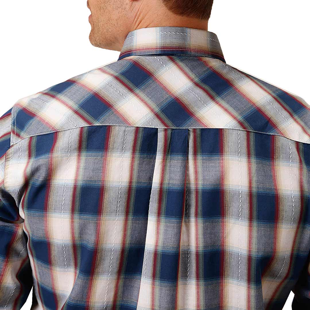 Мужская рубашка Roper с клетчатым принтом Prism и кнопками