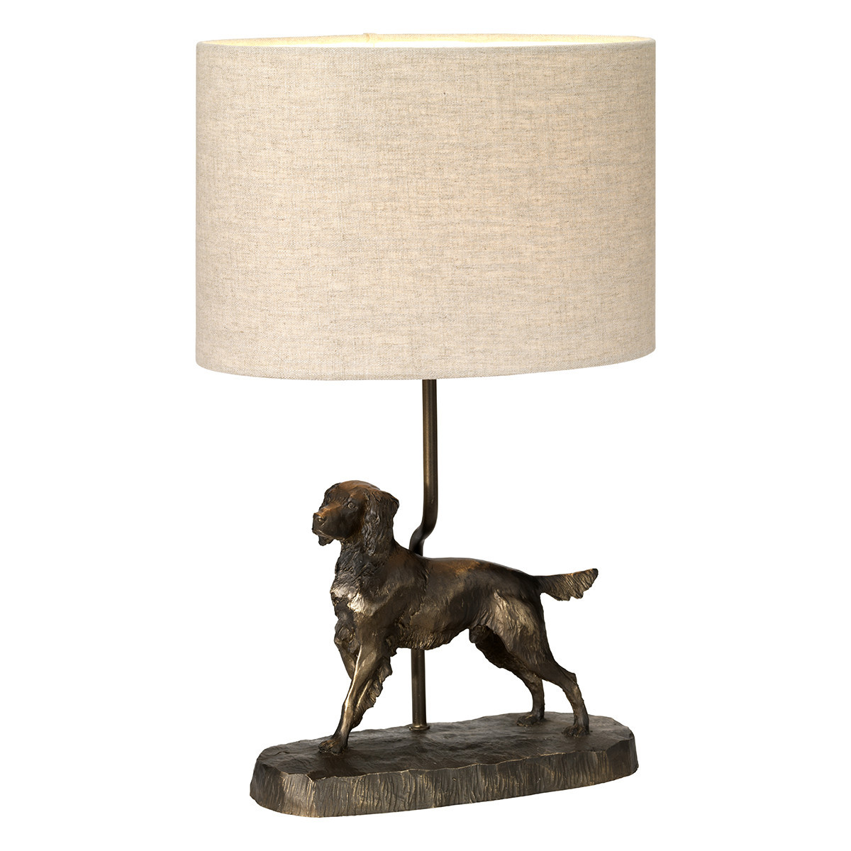 Lampa stołowabrązowo-kremowa Rufus 1xE27x40W wys:48cm Designer's Lightbox