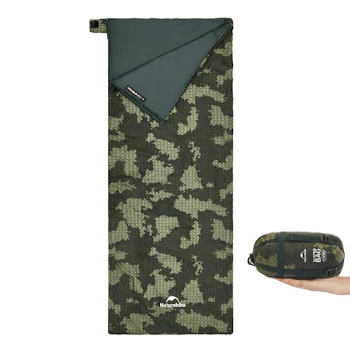 NNEOBA Camouflage Ultralight Waterproof Sleeping BagSplicable 3-Season Green