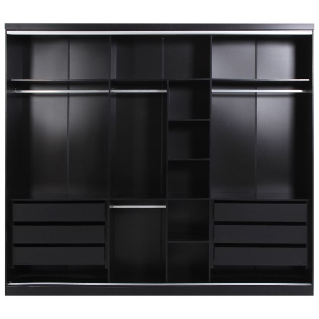 ESTRUTURA DE GUARDA-ROUPA 3 PORTAS FRIZ