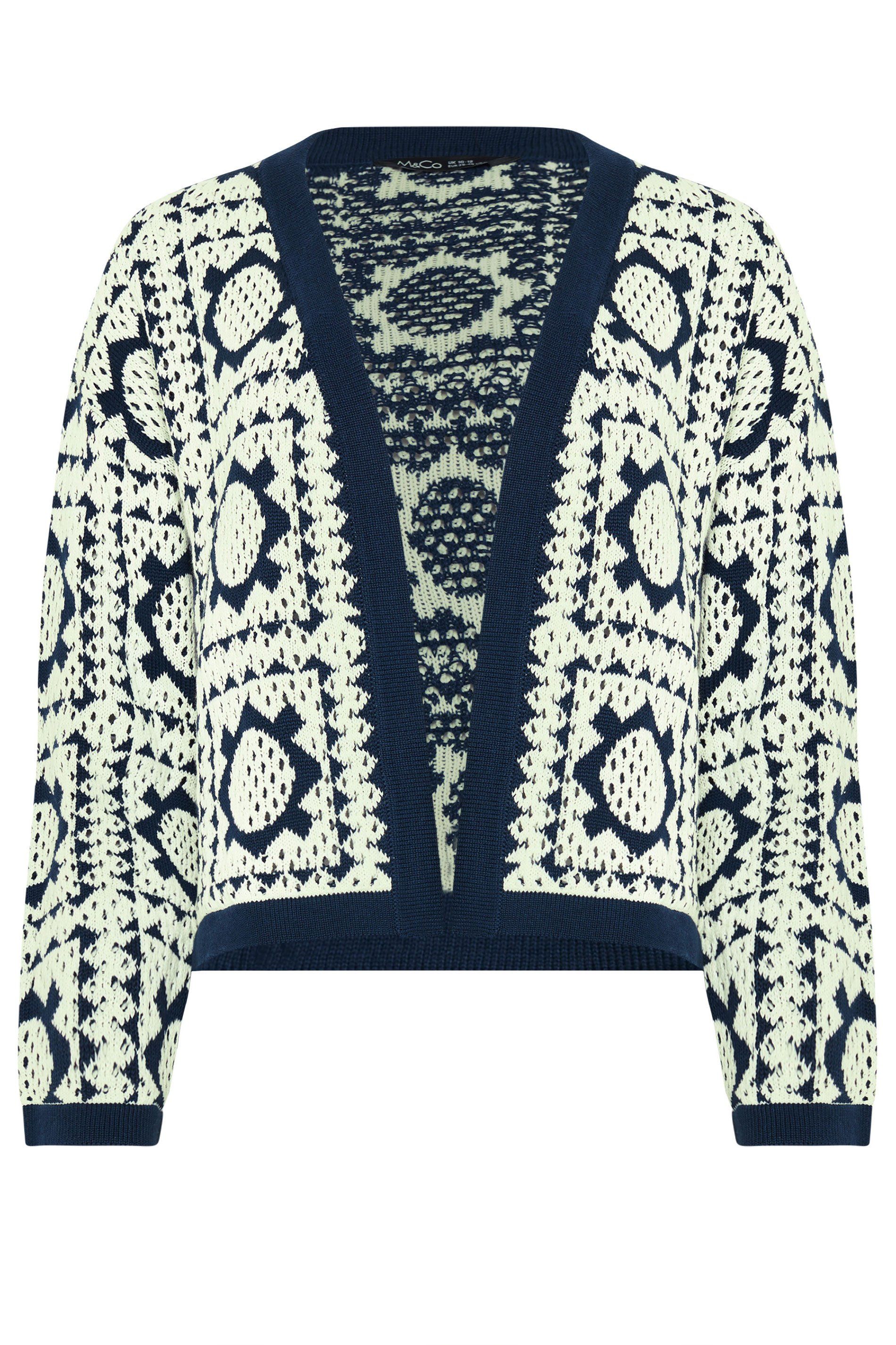 M&Co Crochet Knitted Cardigan
